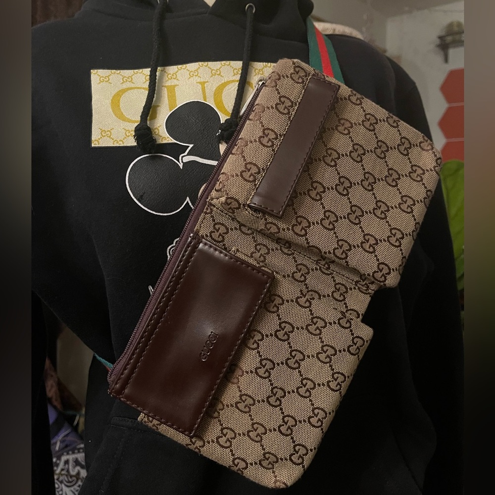 GG monogram satchel bag